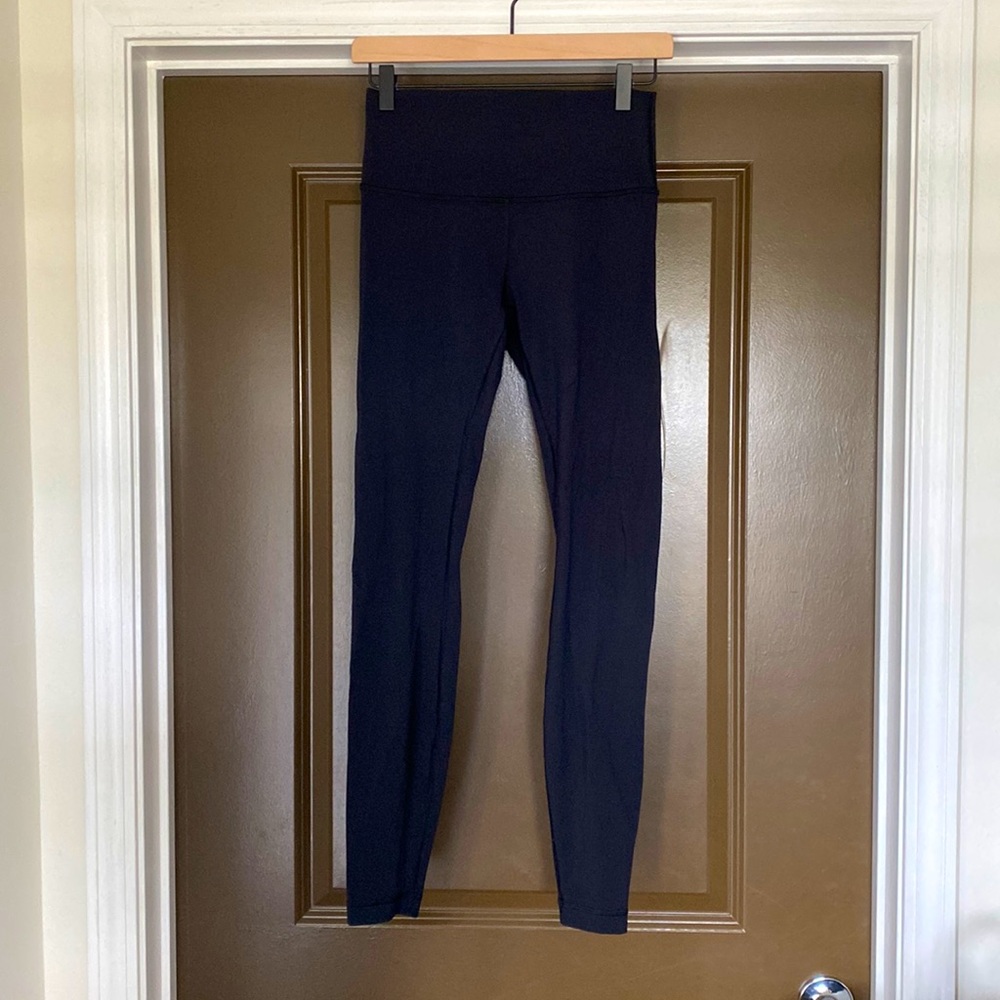 Lululemon Wunder Under HR 28” FLux (black, size 6)